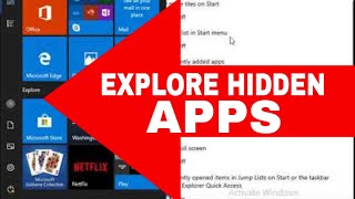 How to show hide Apps in Windows 10 [upl. by Shaum]