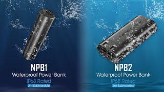 Nitecore NPB1 amp NPB2  5000mAh amp 10000mAh Waterproof Powerbanks [upl. by Noraed]