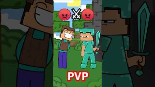 PVP in Minecraft 😡⚔️😡 minecraftcartoon subscribers 2danimation loop fun [upl. by Valeria204]