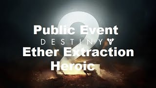 Destiny 2 Public Event  Ether Extraction Heroic Gameplay Walkthrough [upl. by Lonnie]