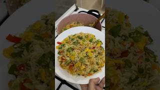 Ultimate fried rice recipe  egg and vegetables fried rice foodandthefoodie shortvideo [upl. by Yajet]