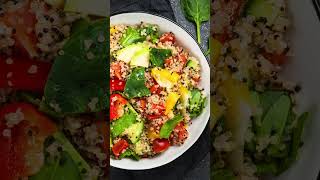 Delicious Vegan Recipe Quinoa Salad with Roasted Vegetables [upl. by Shira937]