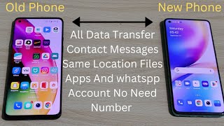 How To Old To New Phone Oneplus Clone 100  Same Location All Data Apps Files Call Log Transfer [upl. by Gizela]