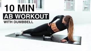 10 MIN AB WORKOUT WITH DUMBBELL [upl. by Phalan205]