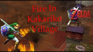 The Legend of Zelda Ocarina Of Time Full Walkthrough Fire in Kakariko Village Episode 51 [upl. by Renny]