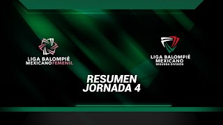 Resumen  J4 2da división  J4 1ra división Femenil [upl. by Eugenius]