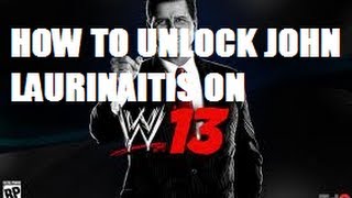 WWE13 How to unlock John Laurinaitis [upl. by Block]