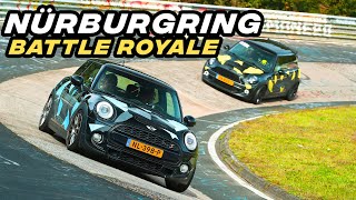 Surviving high traffic 2 yellows amp a CRASH  Nürburgring Touristenfahrten  Mini Cooper S F56 [upl. by Nirehtac]