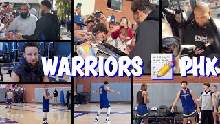 GCU students crazy for Steph Curry amp Klay Warriors workouts at practice in Phoenix Durant Beal [upl. by Pardew122]