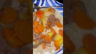 Crockpot beef stew with 2 different sidesfoodie dinner beefstew sahm crockpot [upl. by Eilraep600]