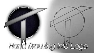 How To Create A Logo From Drawing In Photoshop CS6 [upl. by Atilahs]