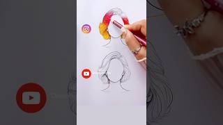 Satisfying art Instagram VS YouTube art coloring shorts [upl. by Hengel653]