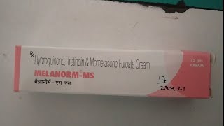 Melanorm ms cream melanorm ms uses melanorm ms price melanorm ms in hindi मेलानॉर्म एमएस क्रीम [upl. by Aromas]