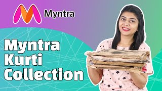 Trendy Desinger Kurti from Myntra  Myntra Kurti Collection  Myntra Haul [upl. by Lash]