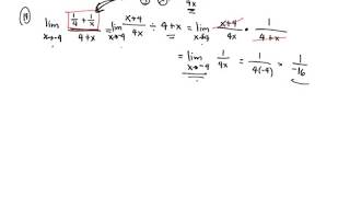 AP Calculus Problem  Evaluating Limit Algebraically  23 19 [upl. by Stiegler]