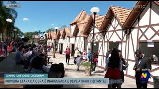 Caminho turístico de Forquilhinha primeira etapa da obra é inaugurada e deve atrair visitantes [upl. by Terrilyn]