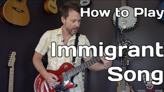 How To Play Immigrant Song By Led Zeppelin  Guitar Lesson [upl. by Melitta469]