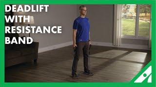 Deadlift With Resistance Band – Your Exercise Solution YES [upl. by Maker]