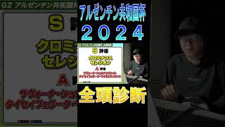 【アルゼンチン共和国杯 2024】ナーツゴンニャ中井の全頭診断表ウマキんグ ニートボクロチキンアルゼンチン共和国杯2024 [upl. by Norreht]