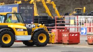 JCB Telehandler Test area [upl. by Imiaj]