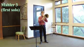 Juilliard Prescreening Recording Trombone [upl. by Oirevlis716]