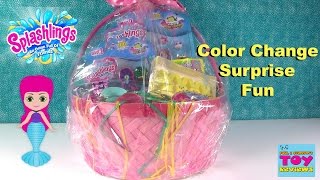 Splashlings Surprise Easter Basket Opening  Yummy Candy Treats  PSToyReviews [upl. by Lemcke]