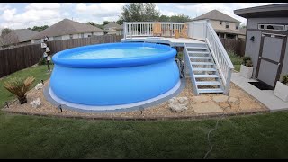 Intex EasySet Pool Set Up [upl. by Anelhtac516]