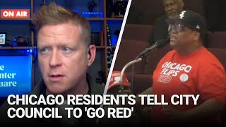 Chicago residents tell city council to go red [upl. by Christine291]