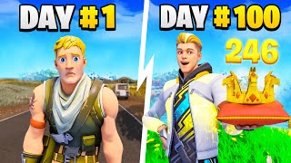 I Played Fortnite for 100 Days [upl. by Adliw]