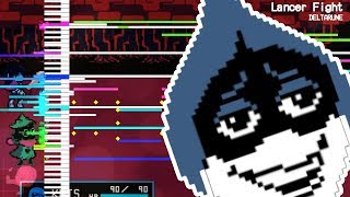 Lancer Fight VS Lancer  DELTARUNE  MIDI Remaster [upl. by Anelad880]