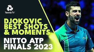 Novak Djokovic Best Shots amp Moments  Nitto ATP Finals 2023 [upl. by Ynelram533]