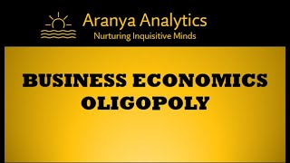 CFA LEVEL 1 ECONOMICS  Oligopoly [upl. by Beret]