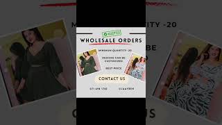 Wholesale frocks in Sri Lanka  New frock Designs  WWWJAAYBENLK  Customized [upl. by Yliah544]