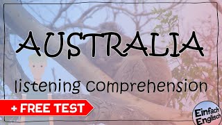 AUSTRALIA  listening comprehension 👂  test ✏️  Einfach Englisch [upl. by Mighell]