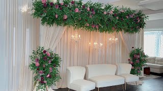 DIY Lush Green Floral Backdrop [upl. by Legna]