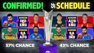 T20 World Cup 2024 Semi Finals Schedule  All Scenarios  IND vs ENG  IND vs SA [upl. by Wing]