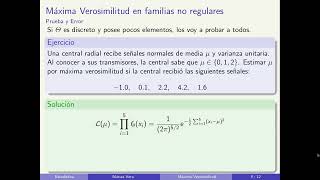 Estimadores de máxima verosimilitud en familias no regulares [upl. by Nnyrb]