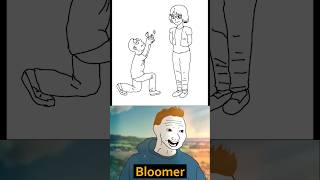 Bloomer vs Doomer Art artmeme wojak [upl. by Lynnworth579]