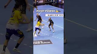 Handball players pivot power handball youtubeshorts youtubeshorts sports shortsvideo fitness [upl. by Devona]