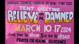 York Town 7th Day Church of God  Crusade 2024  Believe or be Damned [upl. by Uriah]