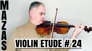 JF Mazas Violin Etude no 24 The Mordent Op36 Etudes Speciales by Violinexplorer [upl. by Naziaf]