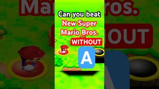 Can you Beat New Super Mario Bros DS Without A mario gaming nintendo [upl. by Schurman602]