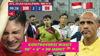 INDONESIA 2  2 BAHRAIN ⚽️🔥  KUALIFIKASI PIALA DUNIA LIVE REACTION [upl. by Cullan858]