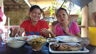 KAIN WITH MY COUSIN TILAPIA  LAGAT AT SAMPELOT [upl. by Thekla]