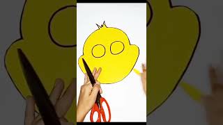 Making cute cartoon masks for kids  duck face masks best artandcraft viralshort [upl. by Nibuz]