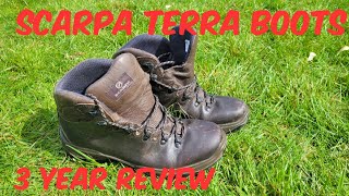 Scarpa Terra Boots  Long Term Review [upl. by Attehcram]