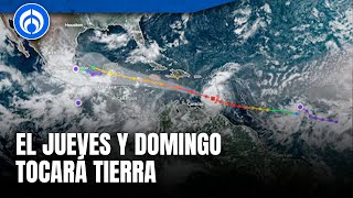 Beryl tocará dos veces tierra como huracán categoría 1 [upl. by Ainwat]