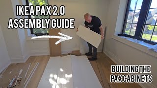 Ikea pax wardrobe 20 installation guide [upl. by Derrej]