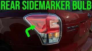 How to Replace Rear Parking  Side marker Light Bulb  Subaru Forester 20142018 [upl. by Annoiek]