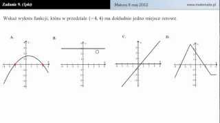 Zadanie 9  Matura z matematyki 8 maj 2012 [upl. by Jeremiah]